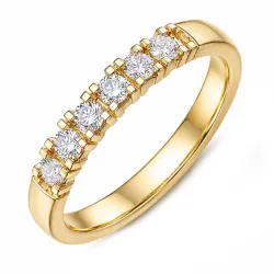 lab grown diamant alliansering i 14 karat gull 0,35 ct