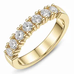 lab grown diamant alliansering i 14 karat gull 0,70 ct