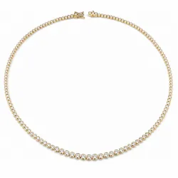45 cm halskjede med anheng i 14 karat gull 6,02 ct