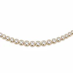45 cm halskjede med anheng i 14 karat gull 6,02 ct