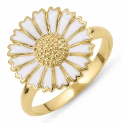 15 mm margeritt ring i forgylt sølv - Marie