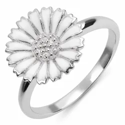 12 mm margeritt ring i rodinert sølv - Marie