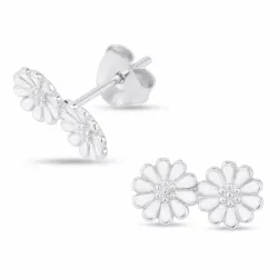 margeritt øredobber i sølv - Maggie