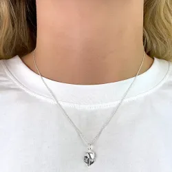 tro-håp-kjærlighet anheng i sølv - Amoré