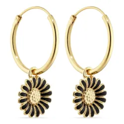 18 mm margeritt creol i forgylt sølv - Matilda