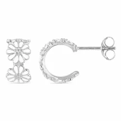 12 mm margeritt creol i sølv - Maggie