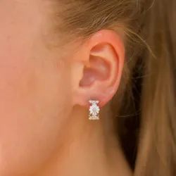 12 mm margeritt creol i sølv - Maggie