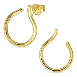 øredobber i forgylt sølv