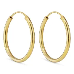 20 mm creol i forgylt sølv - Mix & Match