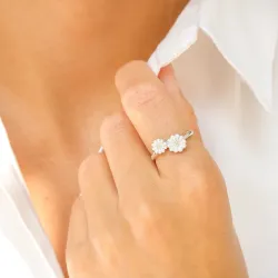 margeritt ring i sølv - Maggie