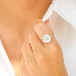 margeritt ring i sølv - Matilda