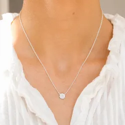 margeritt halskjede i sølv med anheng i sølv - Maggie