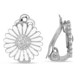 14 mm margeritt øredobber i sølv - Matilda