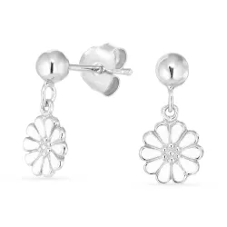 8 mm margeritt ørestikker i sølv - Maggie