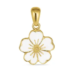 11 mm forglemmegei anheng i forgylt sølv