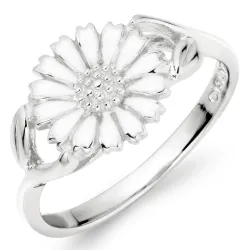 10 mm margeritt ring i sølv - Marie