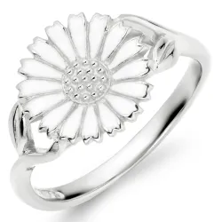 11 mm margeritt ring i sølv - Marie