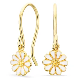 margeritt øredobber i forgylt sølv - Maggie