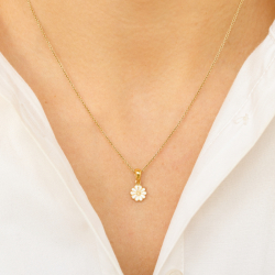 margeritt anheng i forgylt sølv - Maggie