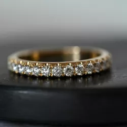 Diamant alliansering i 14 karat gull 0,49 ct