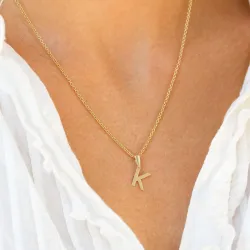 bokstav k anheng i 8 karat - My Letter