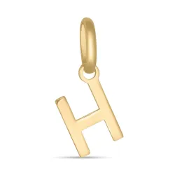 bokstav h anheng i 8 karat