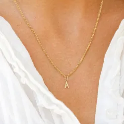 bokstav a anheng i 8 karat - My Letter