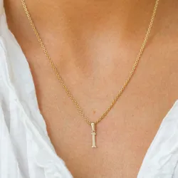 bokstav i anheng i 8 karat - My Letter