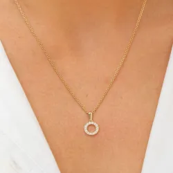 bokstav o anheng i 8 karat - My Letter