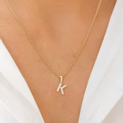 bokstav k anheng i 8 karat