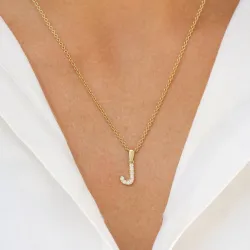 bokstav j anheng i 8 karat - My Letter