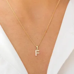 bokstav f anheng i 8 karat - My Letter