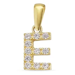 bokstav e anheng i 8 karat - My Letter