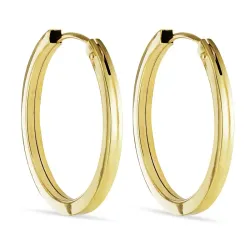 17 mm creol i 8 karat - Gold Collection