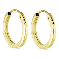 13 mm creol i 8 karat - Gold Collection