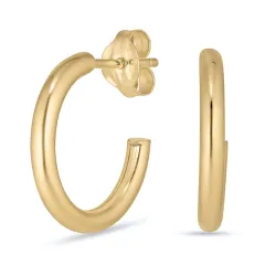 14 mm halvcreol i 8 karat - Gold Collection