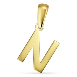 bokstav n anheng i 8 karat - My Letter