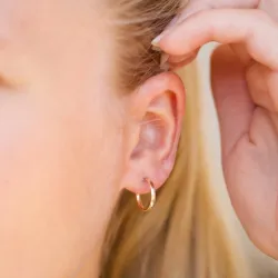 13 mm halvcreol i 8 karat - Gold Collection