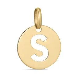 bokstav s anheng i 8 karat - My Letter