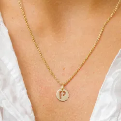 bokstav p anheng i 8 karat - My Letter