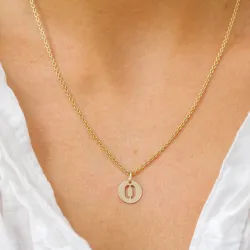 bokstav o anheng i 8 karat - My Letter