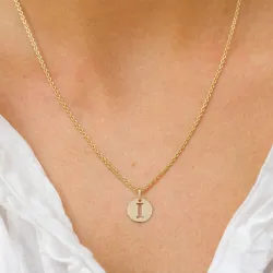 bokstav i anheng i 8 karat - My Letter