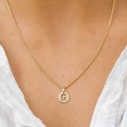 bokstav g anheng i 8 karat - My Letter