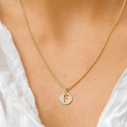 bokstav f anheng i 8 karat - My Letter