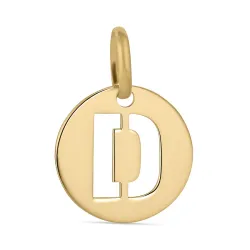 bokstav d anheng i 8 karat - My Letter