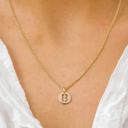 bokstav b anheng i 8 karat - My Letter