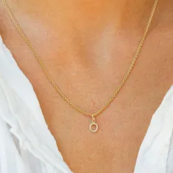 bokstav o anheng i 8 karat - My Letter