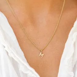 bokstav m anheng i 8 karat