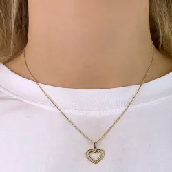 hjerte anheng i 9 karat gull - Gold Collection