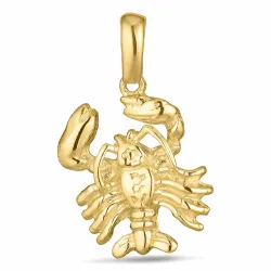 stjernetegn krepsen anheng i 8 karat - Gold Collection